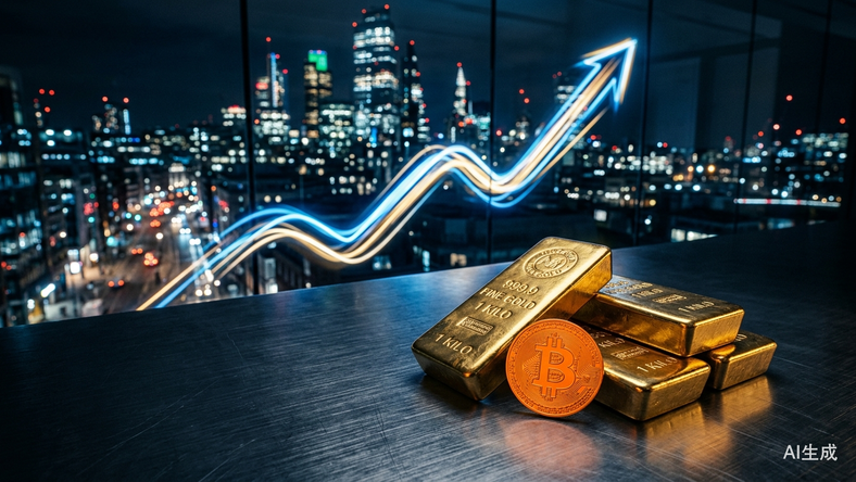 比特币冲破7.7万、黄金突破4600:一场针对“法币信用”的全球大起义